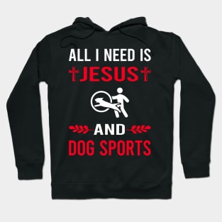I Need Jesus And Dog Sport Hoodie